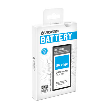باتری موبایل ویراسام مدل S6 edge با ظرفیت ۲۶۰۰ میلی آمپر ساعت مناسب برای گوشی موبایل سامسونگ مدل Galaxy S6 edge
