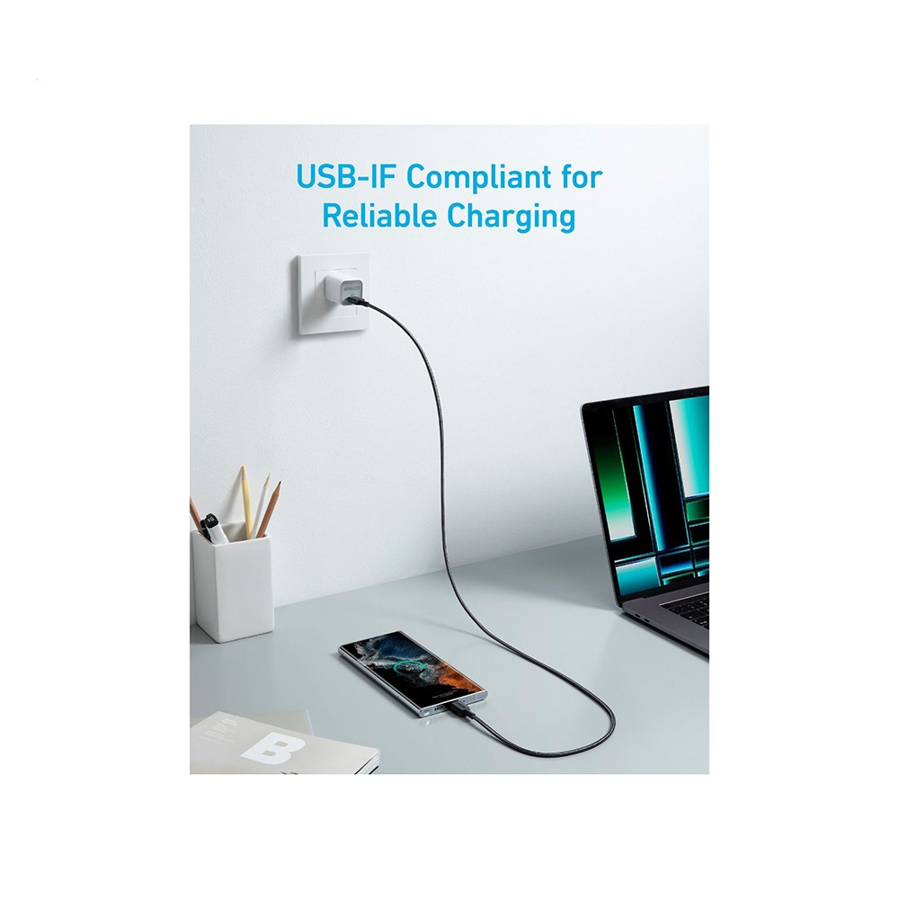 کابل تبدیل  USB-C به USB-C انکر مدل A81F5