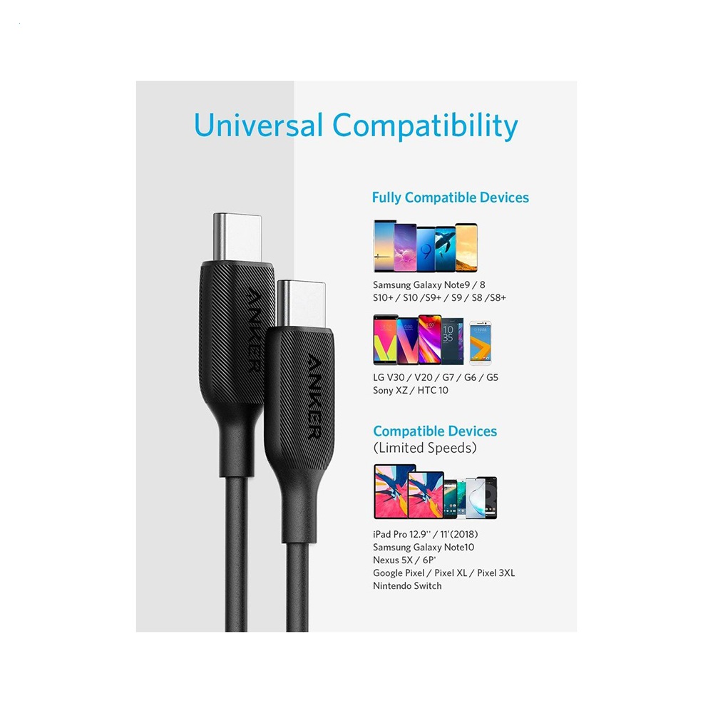 کابل انکر  USB-C to USB-C مدل A8852