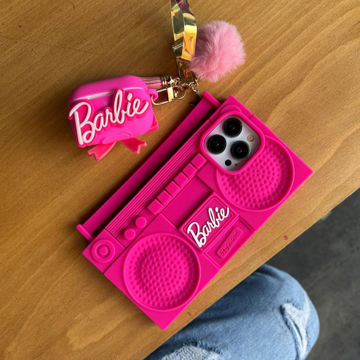 قاب موبایل آیفون  Barbie partyBox ضبط باربی