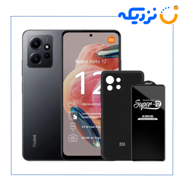 موبایل شیائومی مدل Redmi Note 12 4G 8/256+هدیه